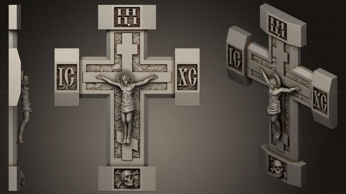 Кресты и распятия (Распятие, KRS_0194) 3D модель для ЧПУ станка